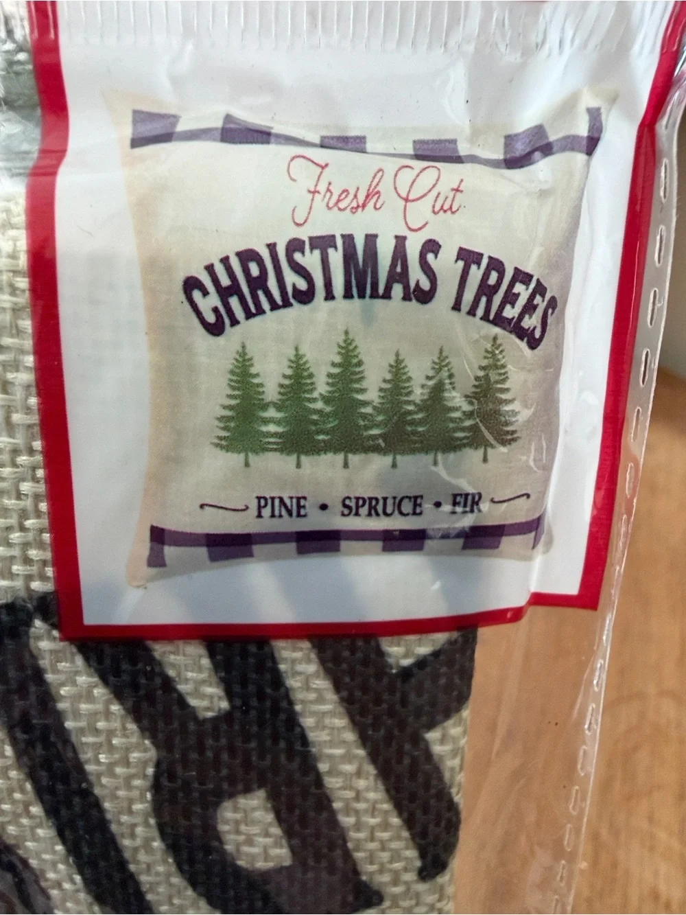 Christmas Tree Holiday Pillow Case - Red, Black & White